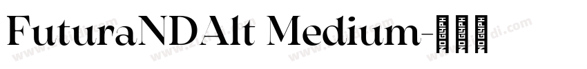FuturaNDAlt Medium字体转换